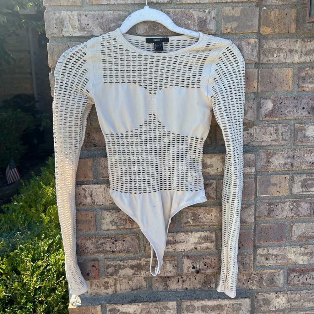 Net Long Sleeve Top (S)